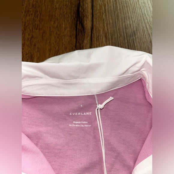 NWT EVERLANE THE ORGANIC COTTON PINK POLO DRESS Size Small - Picture 5 of 7